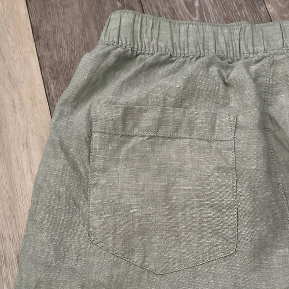 CYNTHIA ROWLEY | Light Green Wide Leg Linen Pants - Picture 9 of 13